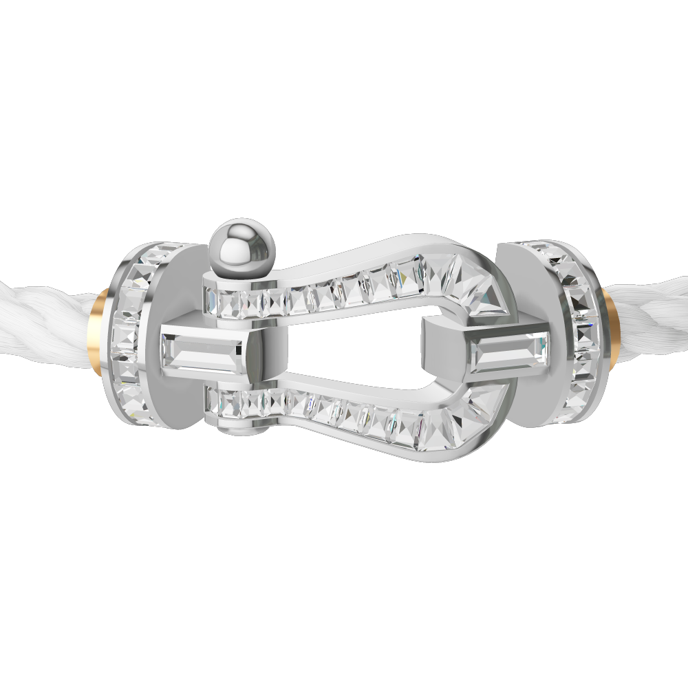フォース10ブレスレット 18k ホワイトゴールド バゲットカット フォース10ブレスレット 18k ホワイトゴールド バゲットカット