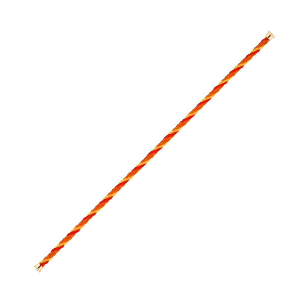 Corderie terracotta, red and yellow 1 row cable #FREDxRolandGarros