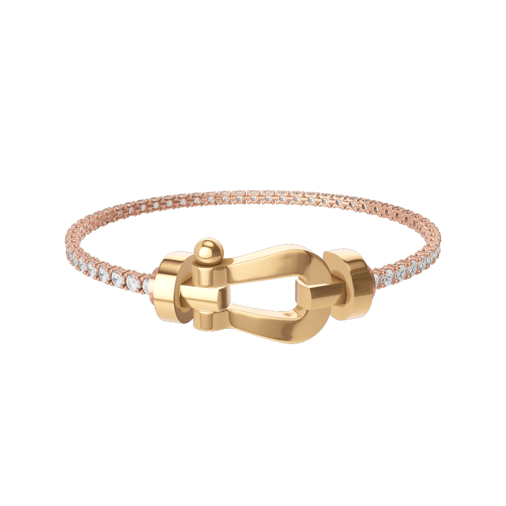 【驚きの値段で】 フォース10ブレスレット 18K ラージモデル イエローゴールド イエローゴールド