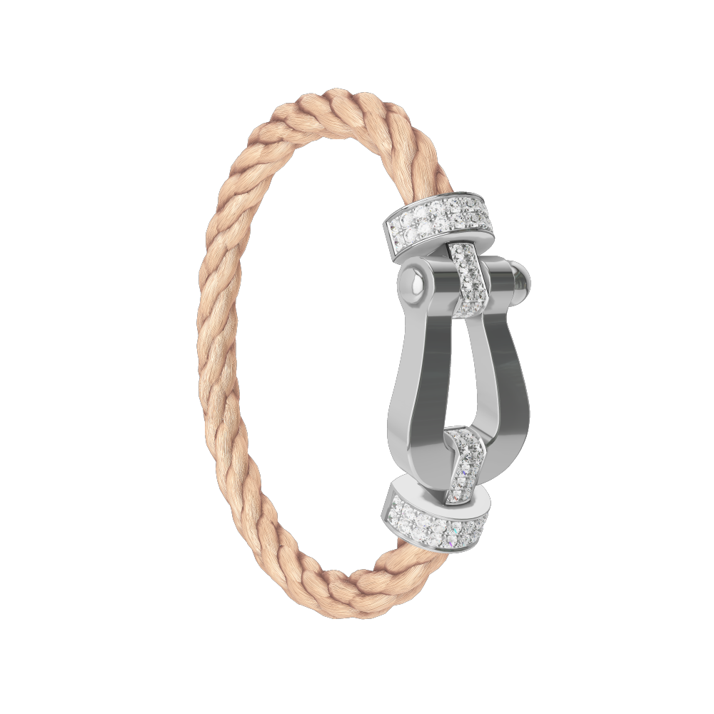 フォース10ブレスレット 18k ホワイトゴールド XL モデル - Fred