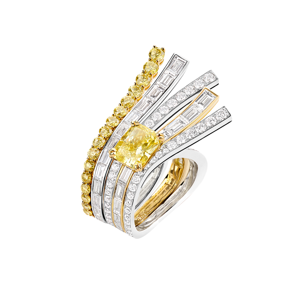 M. Fred Inner Light Soleil d'Or Radiant Energy ring