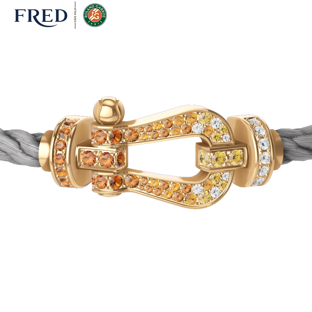 Force 10 bracelet #FredxRolandGarros Large model 18K yellow