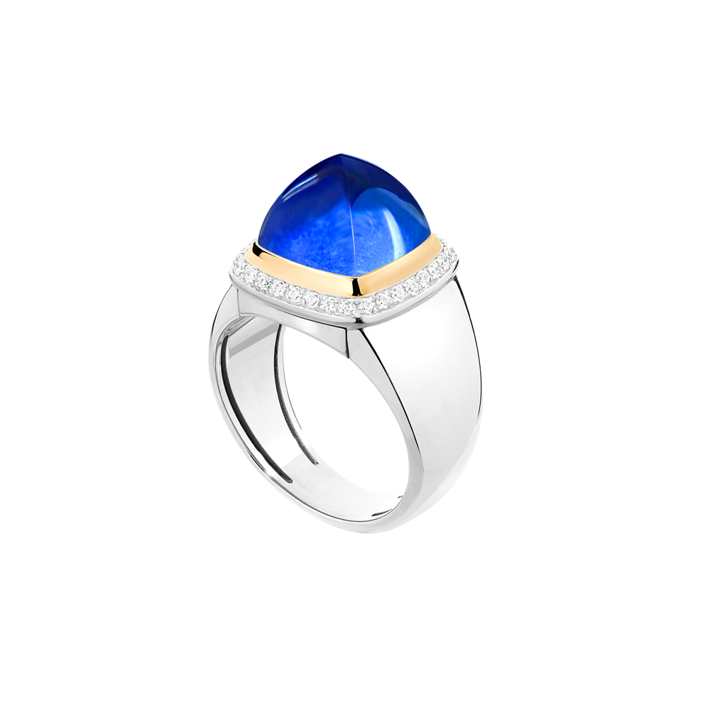 天青石 Pain de Sucre系列可替换宝石戒指