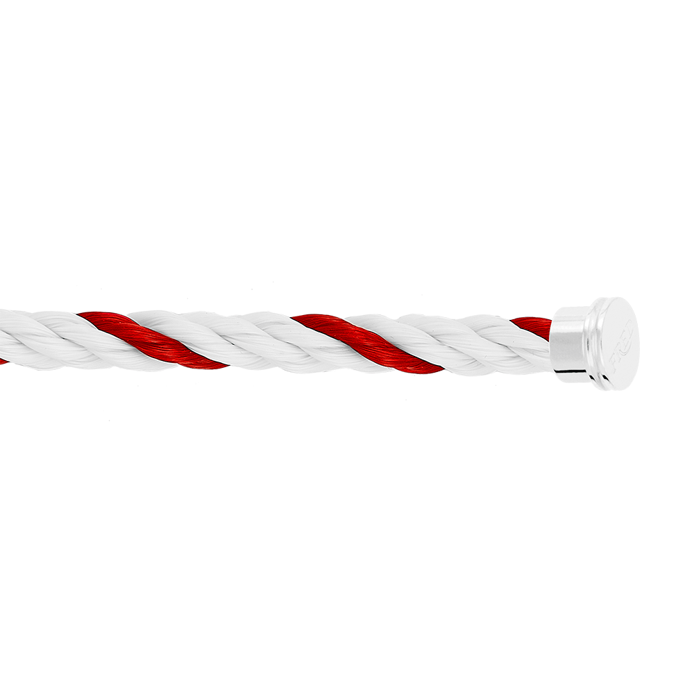 Red and white Emblem cable