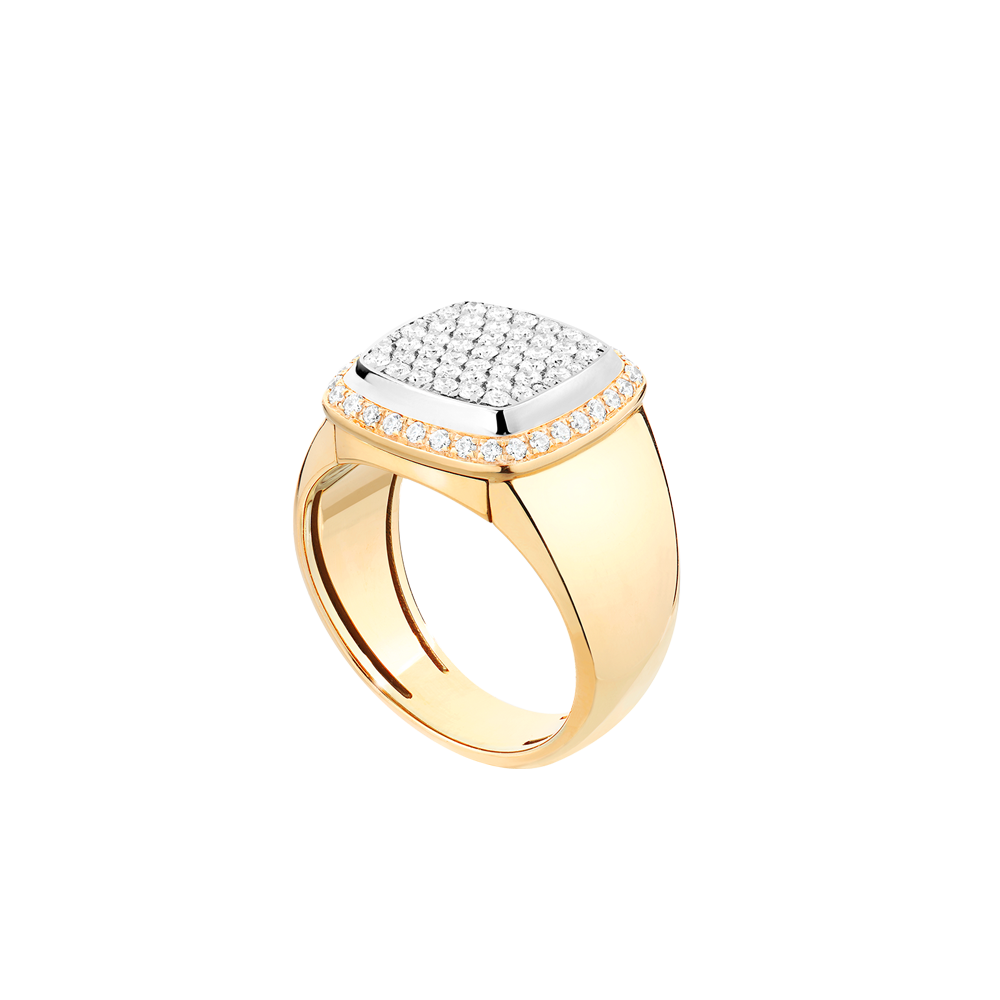 白色钻石 Pain de Sucre系列可替换宝石戒指