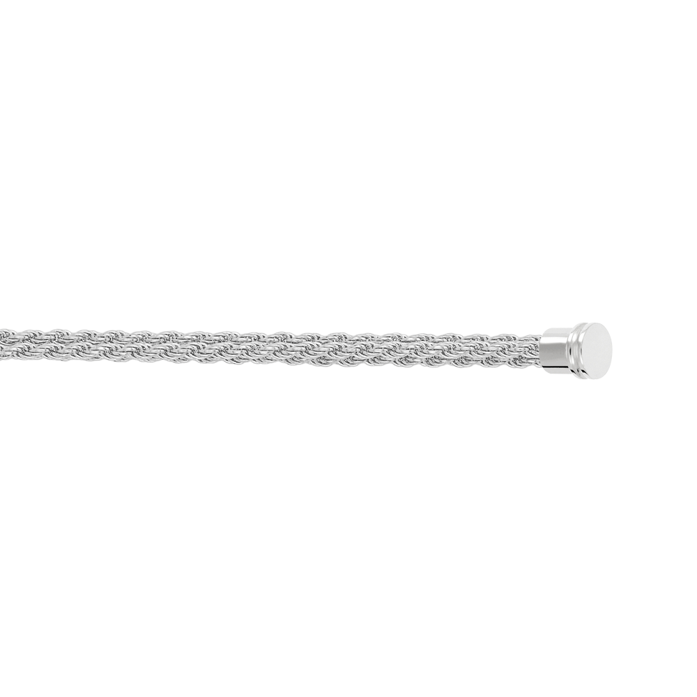 18K white gold multichain bracelet