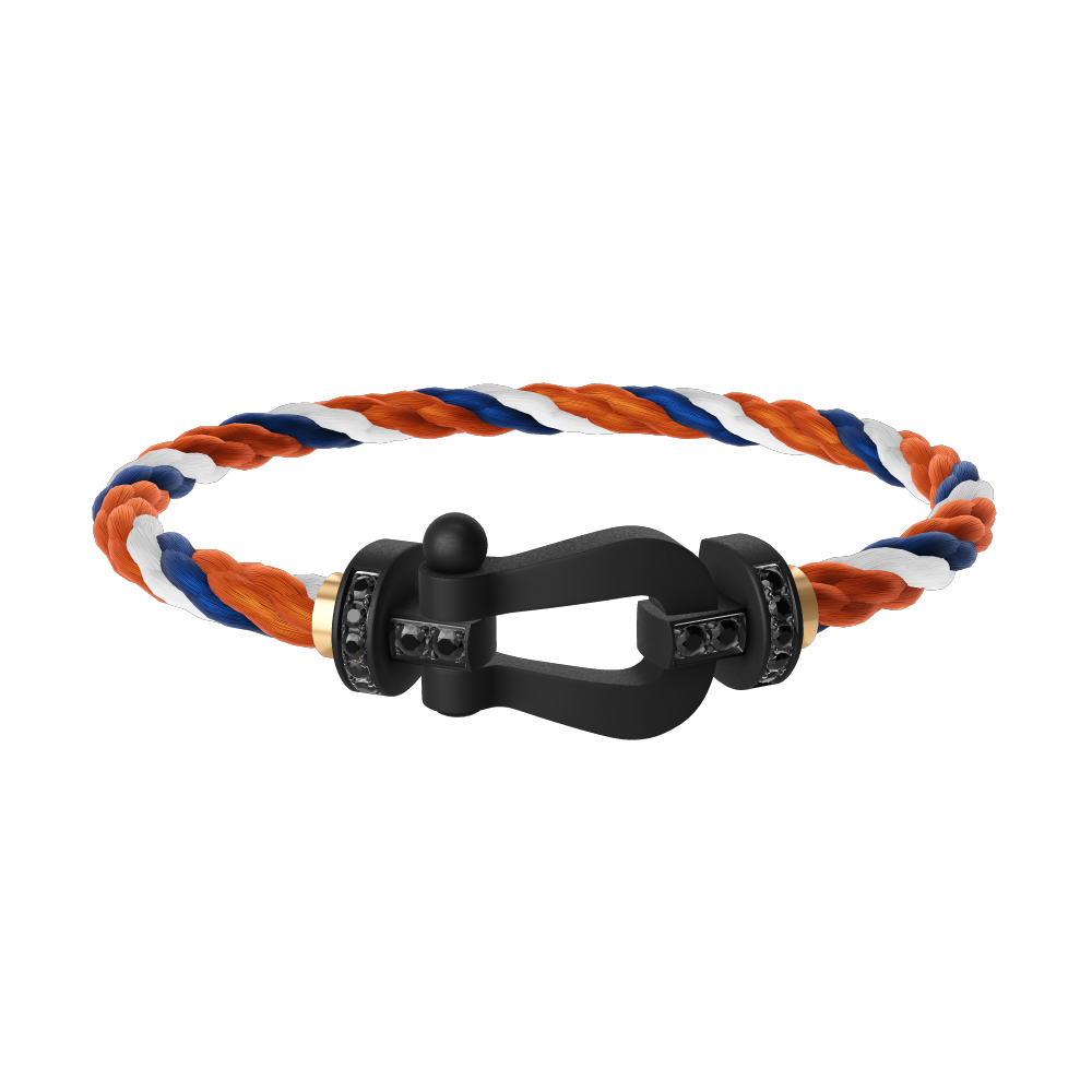 FRED フレッド フォース10 ブラックチタン&ブラックダイヤモンド Force 10 bracelet Black titanium and black diamonds large