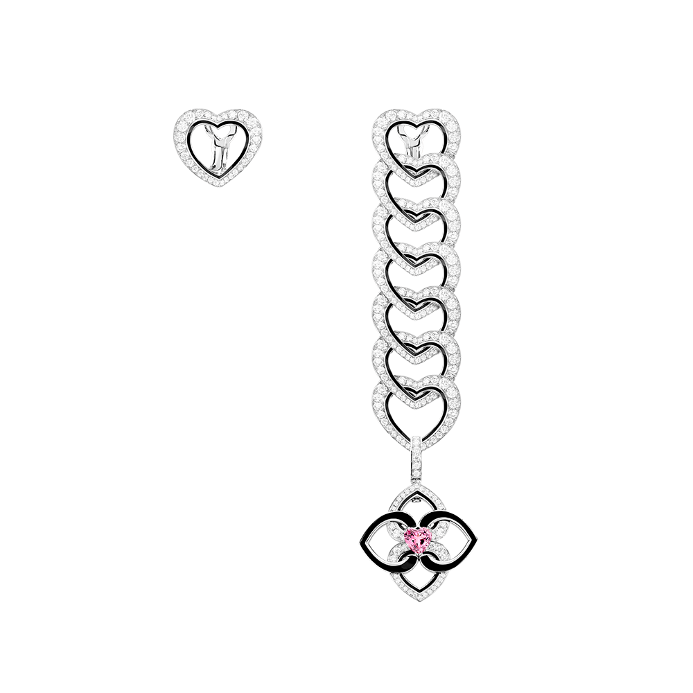 M. Fred Inner Light Pretty Woman Generous Heart earrings