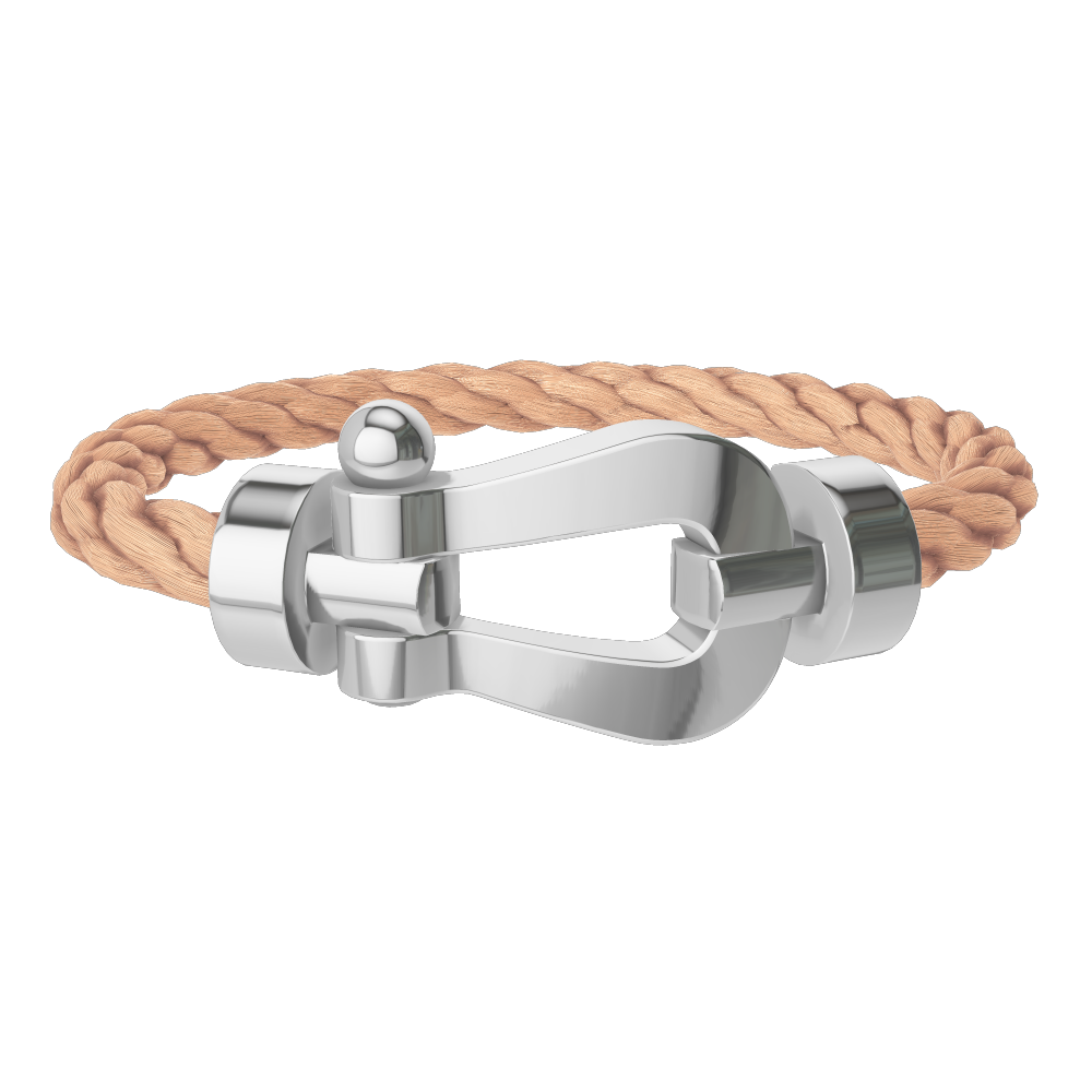 Force 10 Bracelet 18k White Gold Xl Model Fred Paris