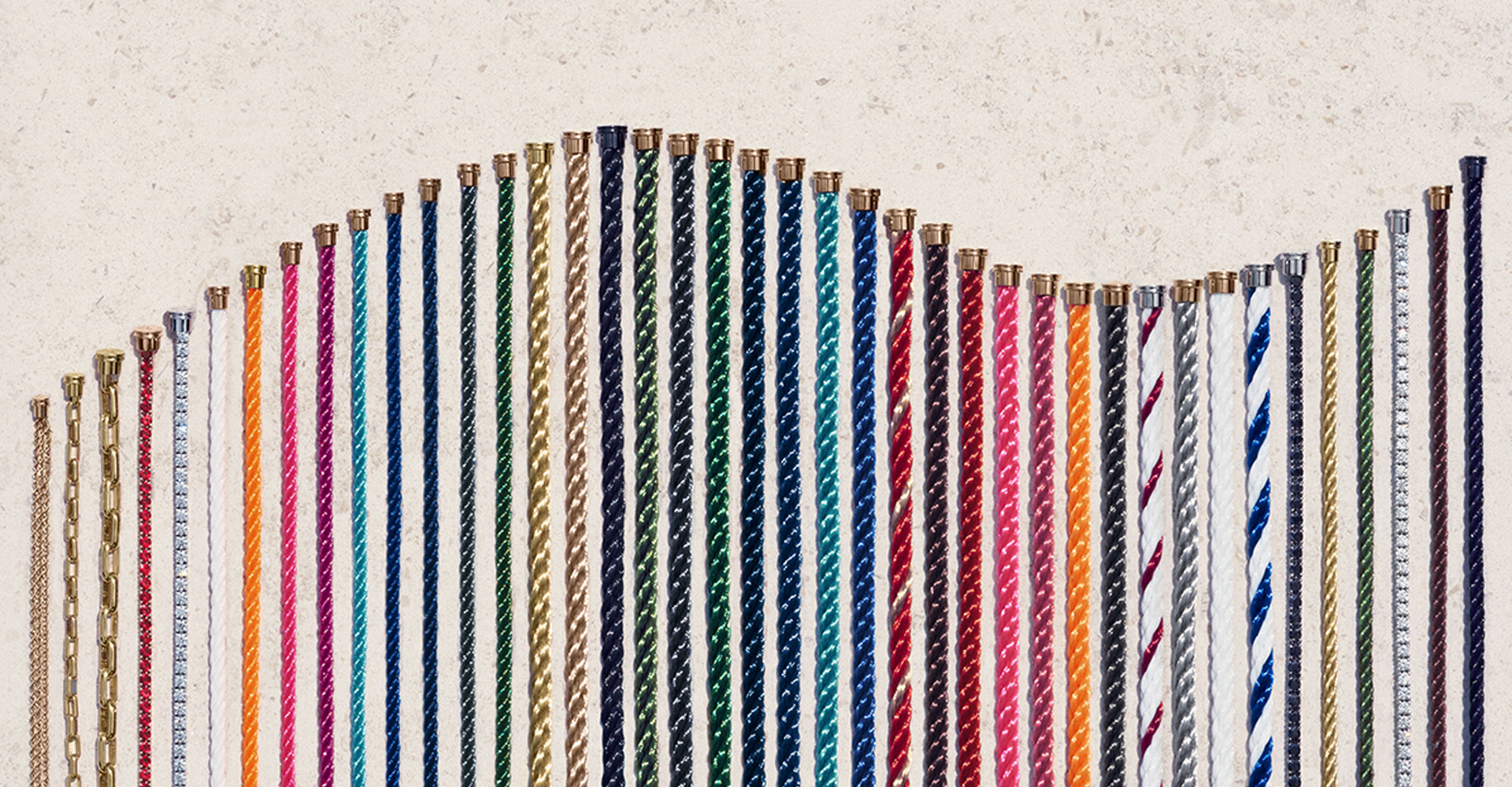 CÂBLES ET CORDONS POUR LES BRACELETS TRÈS GRAND MODÈLE